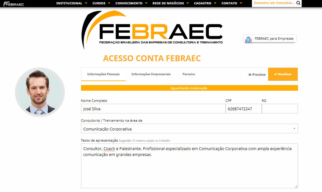 Cadastro FEBRAEC® - Passo a Passo